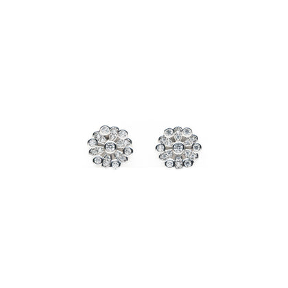 Aretes De Estrella Plateada