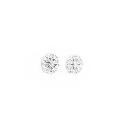 Aretes De Estrella Plateada