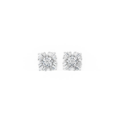 Aretes De Estrella Cuadrada