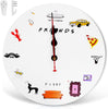 Friends Reloj De Pared Iconos