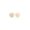 Aretes Escudo Dorado Strass