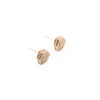 Aretes Escudo Dorado Strass