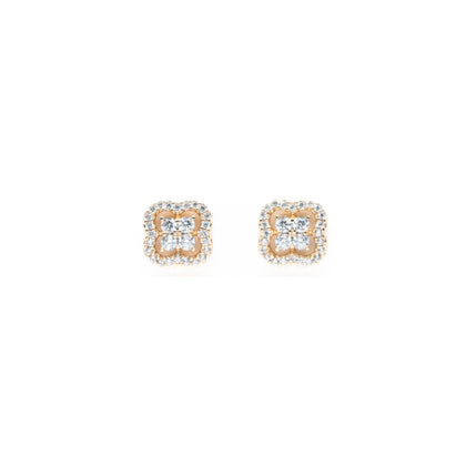 Aretes De Flor Strass