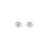 Aretes De Flor Plateado