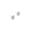 Aretes De Flor Plateado