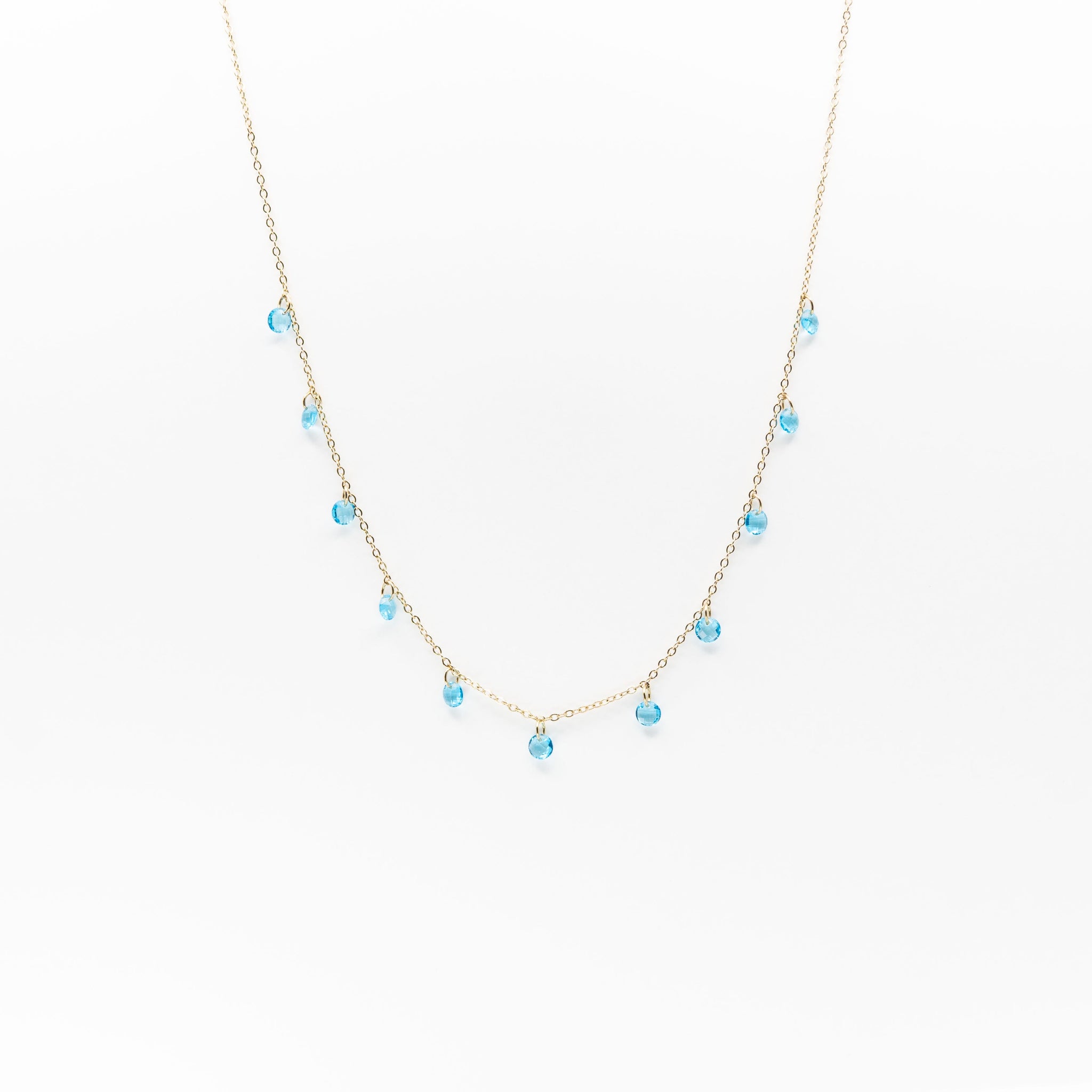 Collar Multidije Circonia Azul