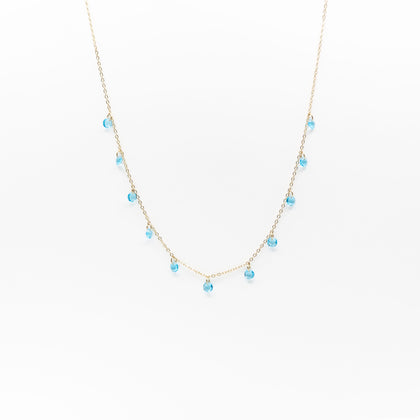 Collar Multidije Circonia Azul