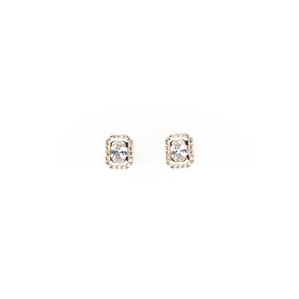 Aretes Cuadrados De Circonia