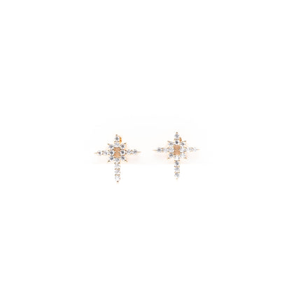 Aretes De Cruz Strass
