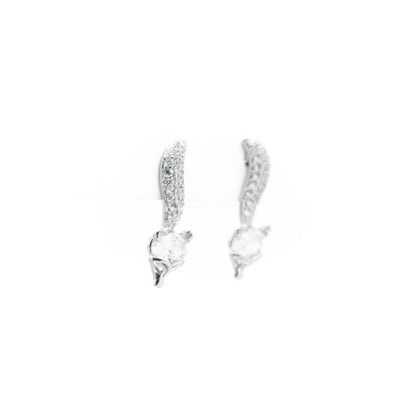Aretes Zorro Plateado