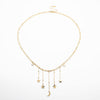 Collar Luna y Estrellas Colgantes