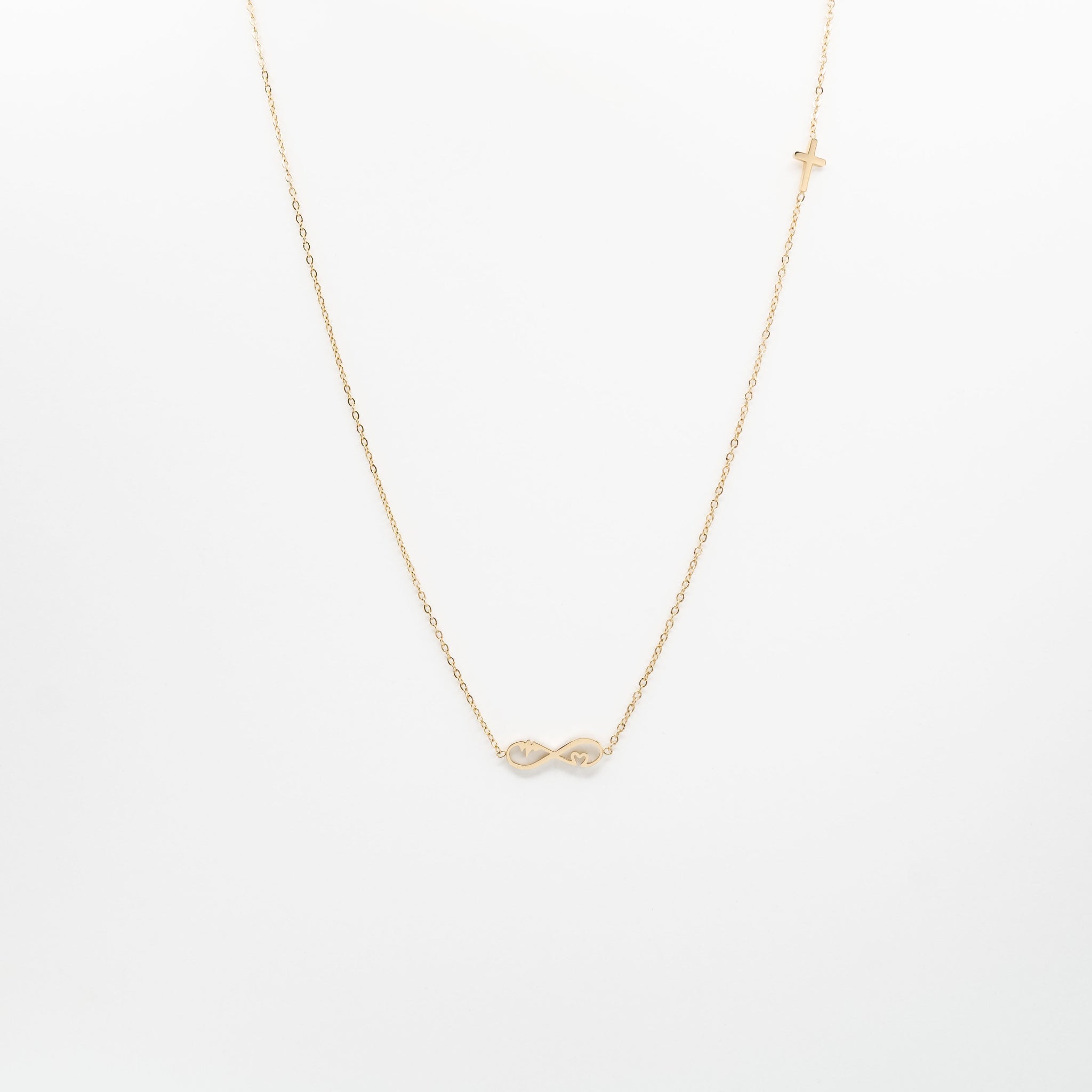 Collar Con Dije De Corazón Infinito