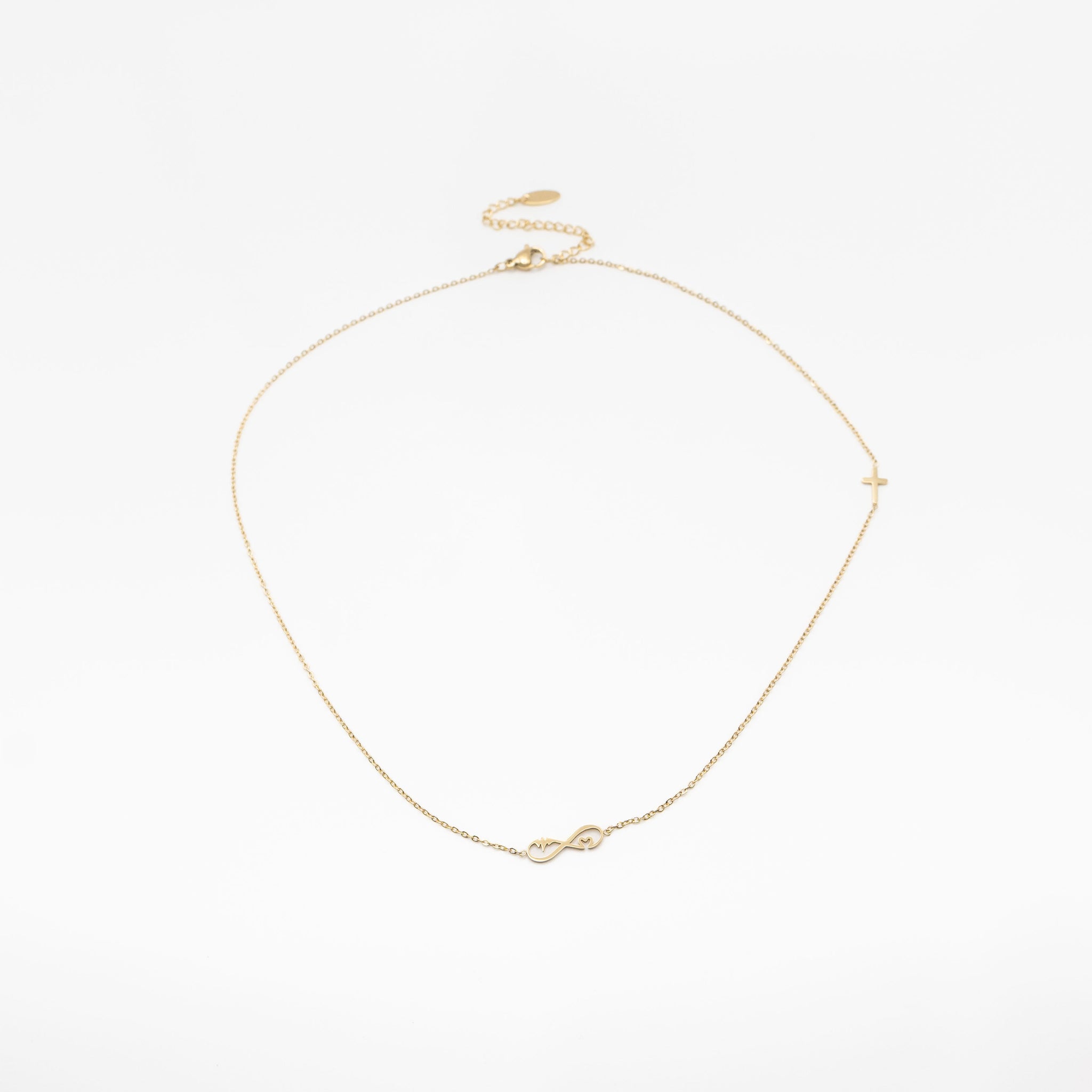 Collar Con Dije De Corazón Infinito