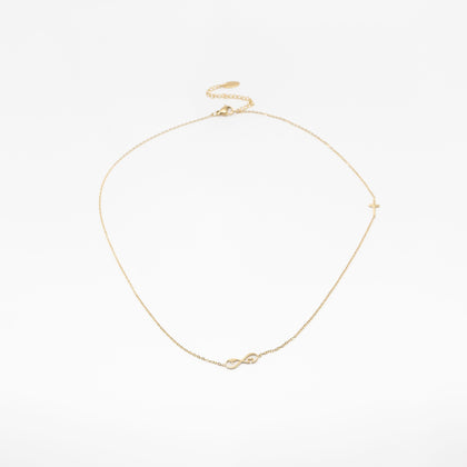 Collar Con Dije De Corazón Infinito