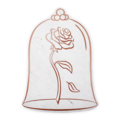 La Bella Y La Bestia Tabla De Quesos Cristal Rosa Encantada