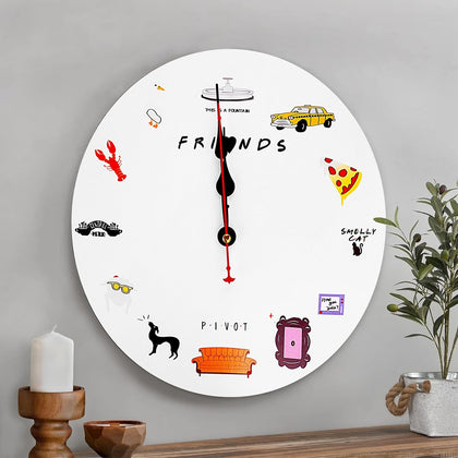 Friends Reloj De Pared Iconos