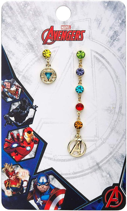 Marvel Aretes Mismatch Avenger Piedras Infinito