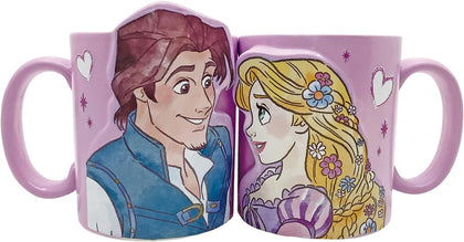 Enredados Rapunzel Set De Taza Rosa Pareja