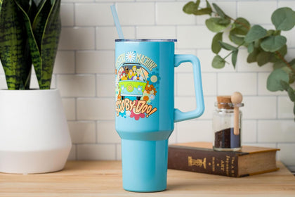 Scooby Doo Termo Vaso Con Popote Acero