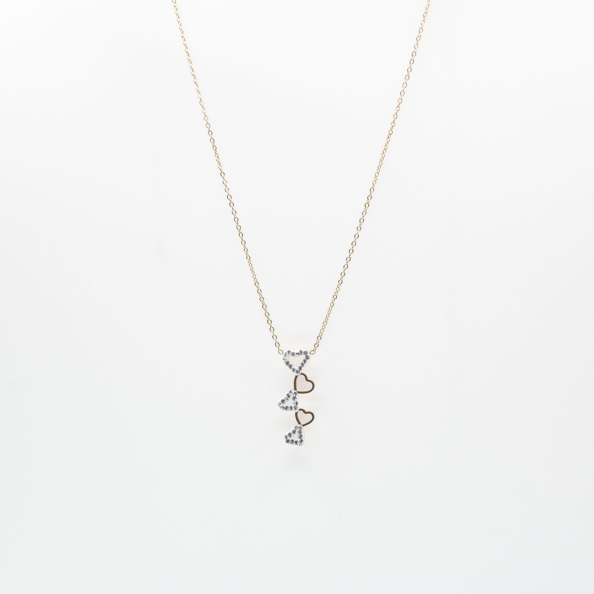 Collar De Corazones Strass