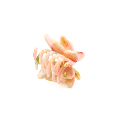 Pinza Mariposa Rosa Y Verde