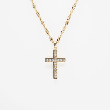 Collar De Cruz Strass