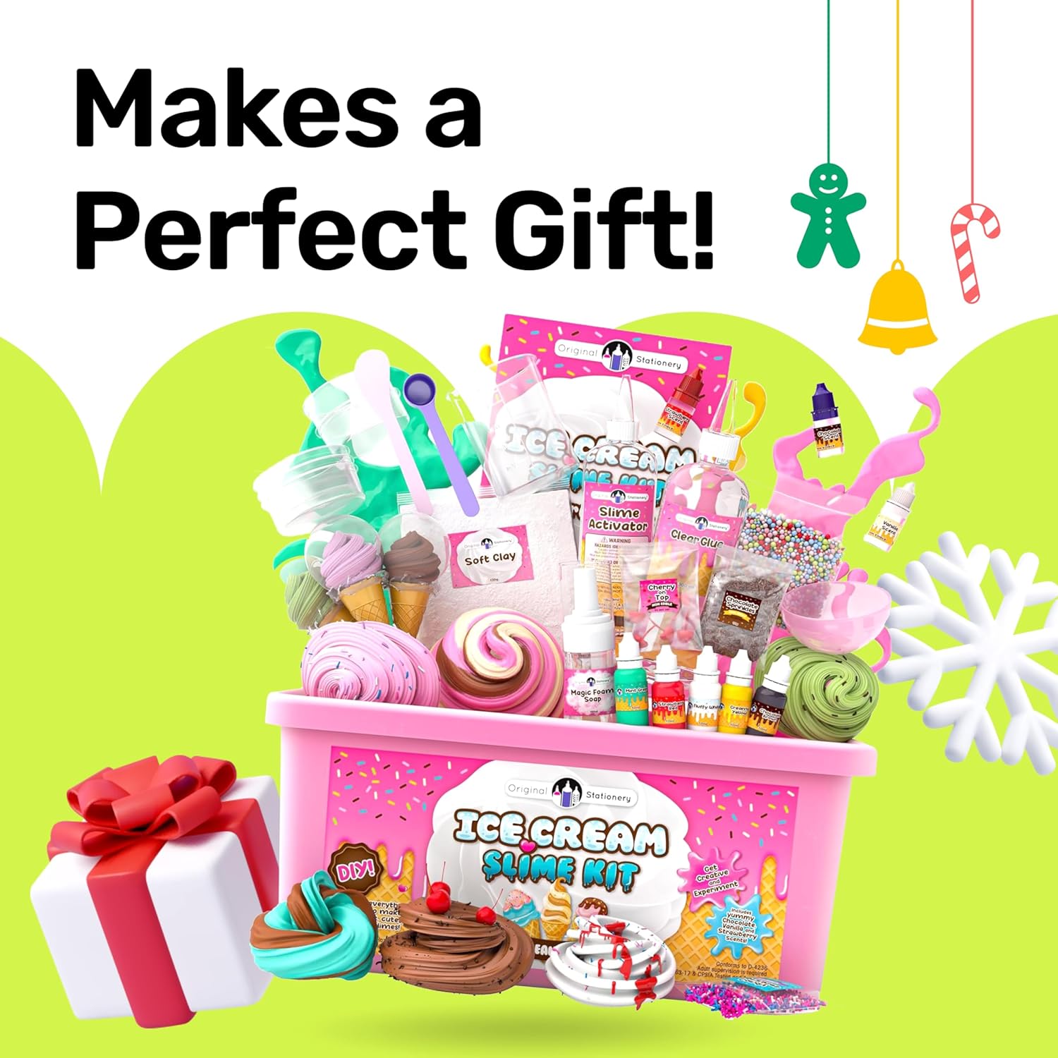 Ice Cream Slime Kit De Regalo Nieve Slime