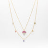Collar Dije Diamante Colores