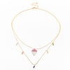Collar Dije Diamante Colores
