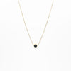 Collar Con Dije Circular Negro