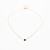 Collar Con Dije Circular Negro