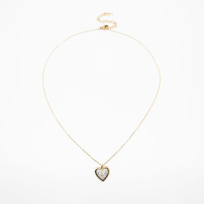 Collar De Corazón Strass