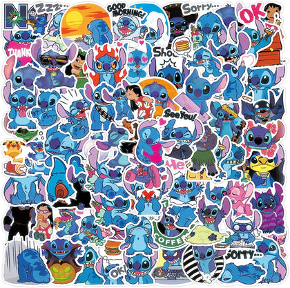 Stitch Calcamonias Set Stickers 100 Piezas