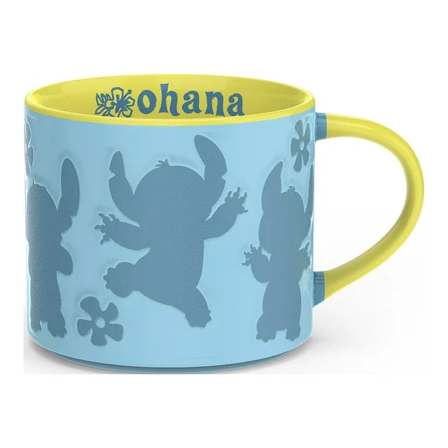 Disney Lilo & Stitch Taza de café de cerámica 3D | Capacidad para 15 onzas