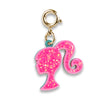 Charm It Barbie Charm Logo Glitter