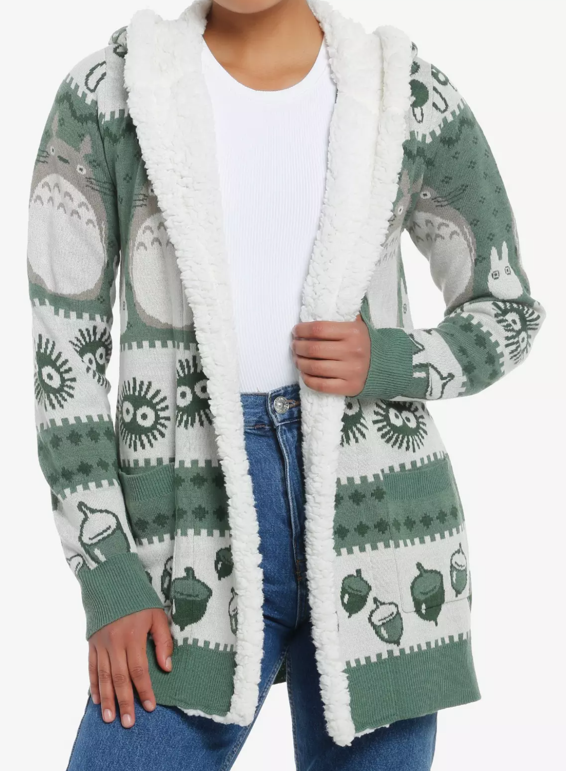 Cardigan Abierto Studio Ghibli Mi Vecino Totoro Fair Isle