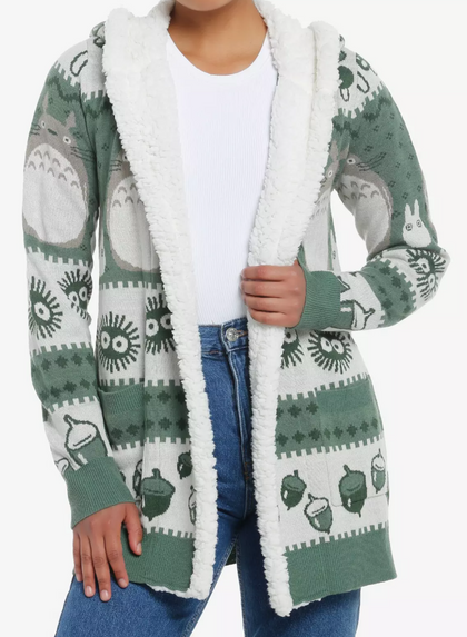 Cardigan Abierto Studio Ghibli Mi Vecino Totoro Fair Isle