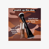Brocha Doble para Bronceador y Contorno Líquido