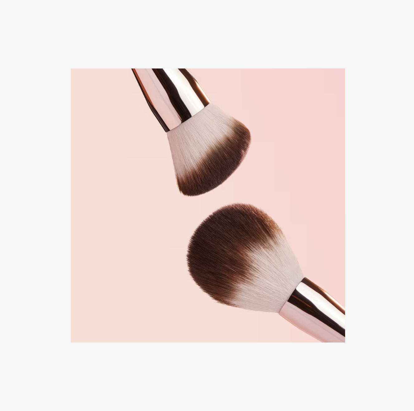 Brocha Doble para Rostro para Crema y Polvo