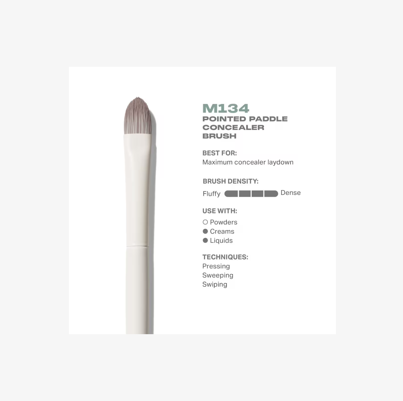 Brocha M134 para Corrector con Punta de Pala