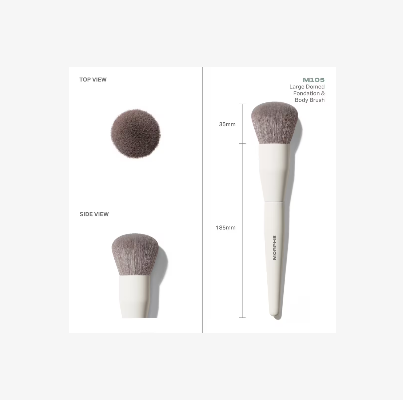 Brocha M105 Large Domed Foundation & Body