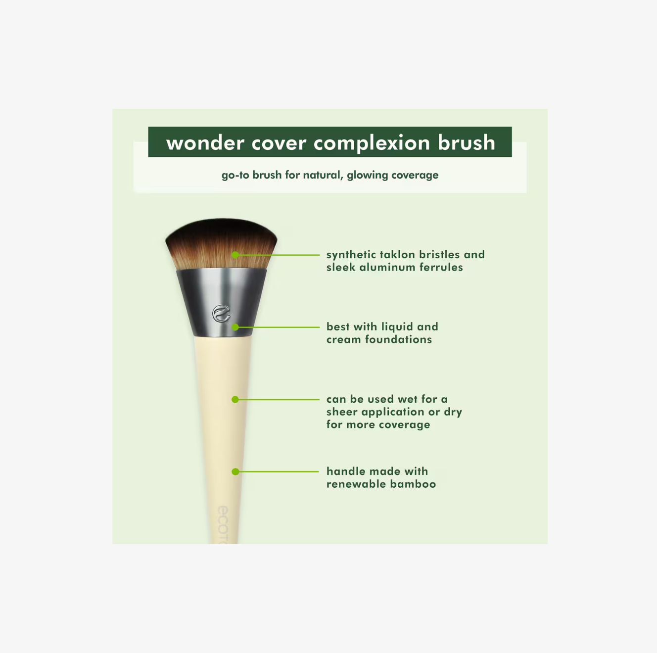 Brocha para Base Wonder Cover Complexion – EcoTools