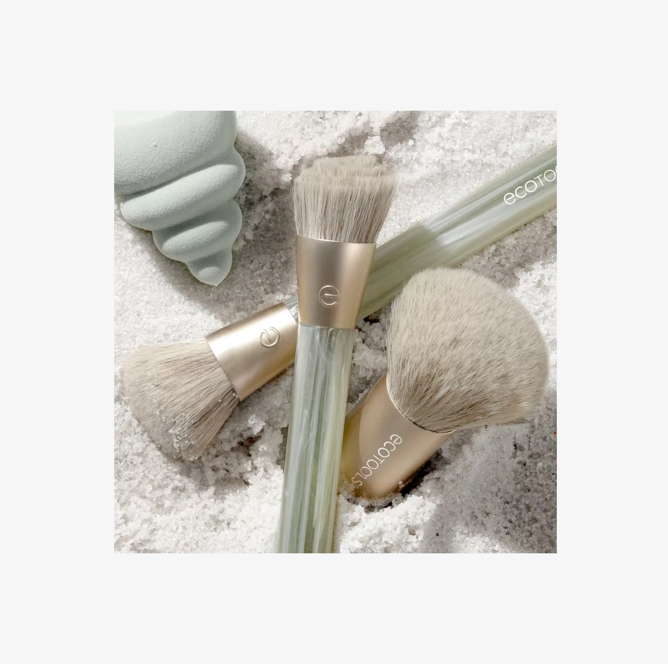 Set de Brochas y Esponja Sea Gems Face Makeup Brush & Sponge Set de EcoTools