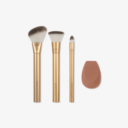 Set de Brochas y Esponja Precious Metals Face Blend + Sculpt
