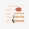 Set de Brochas y Esponja Precious Metals Face Blend + Sculpt