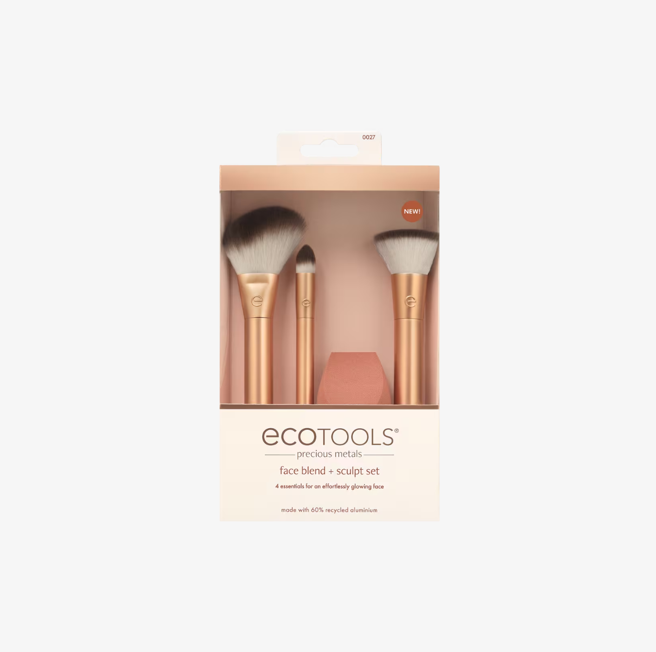 Set de Brochas y Esponja Precious Metals Face Blend + Sculpt