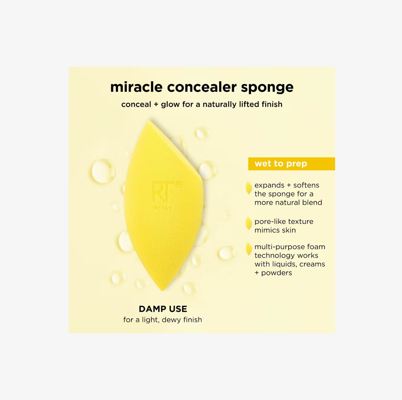 Duo de Esponjas: Miracle Complexion + Miracle Concealer – Real Techniques