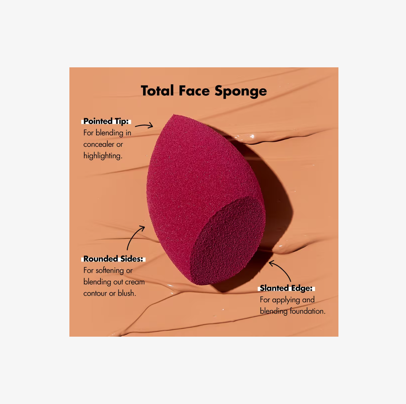 Esponja Total Face e.l.f. Cosmetics