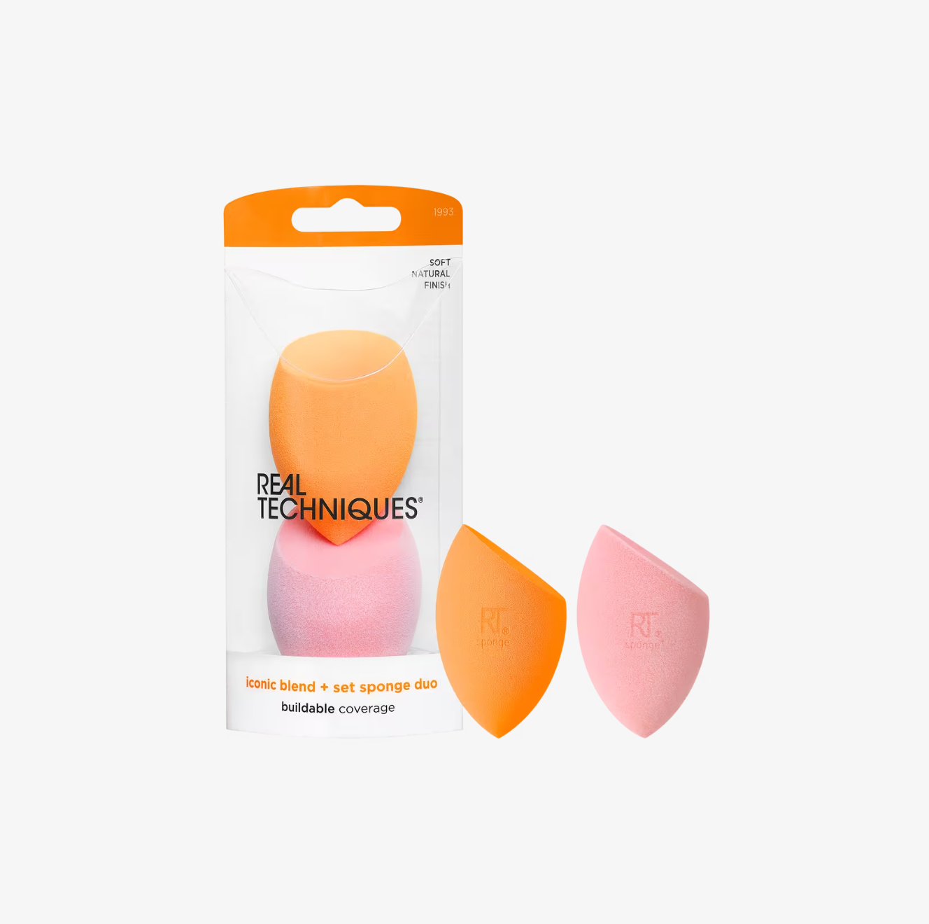 Iconic Blend + Set Makeup Sponge Duo de Real Techniques