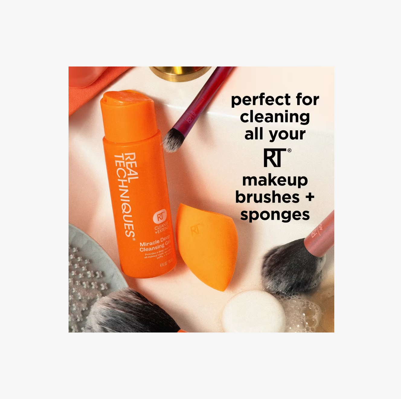 Gel Limpiador Profundo Miracle para Brochas y Esponjas